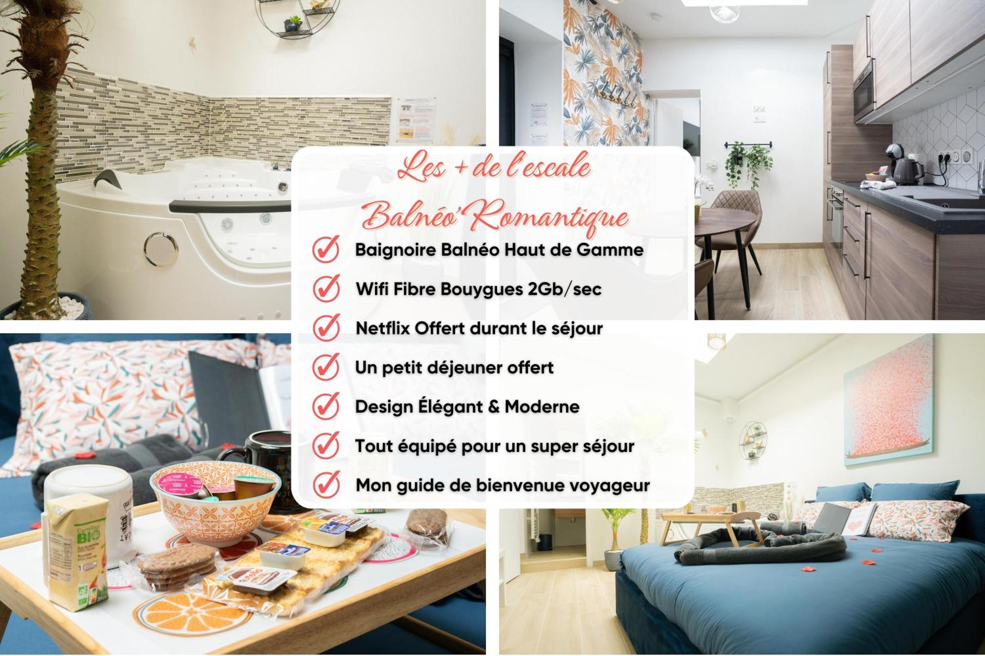 L'escale Balneo'romantique - Loveroom - Jacuzzi & Petit Dejeuner Apartment Villiers-sur-Marne