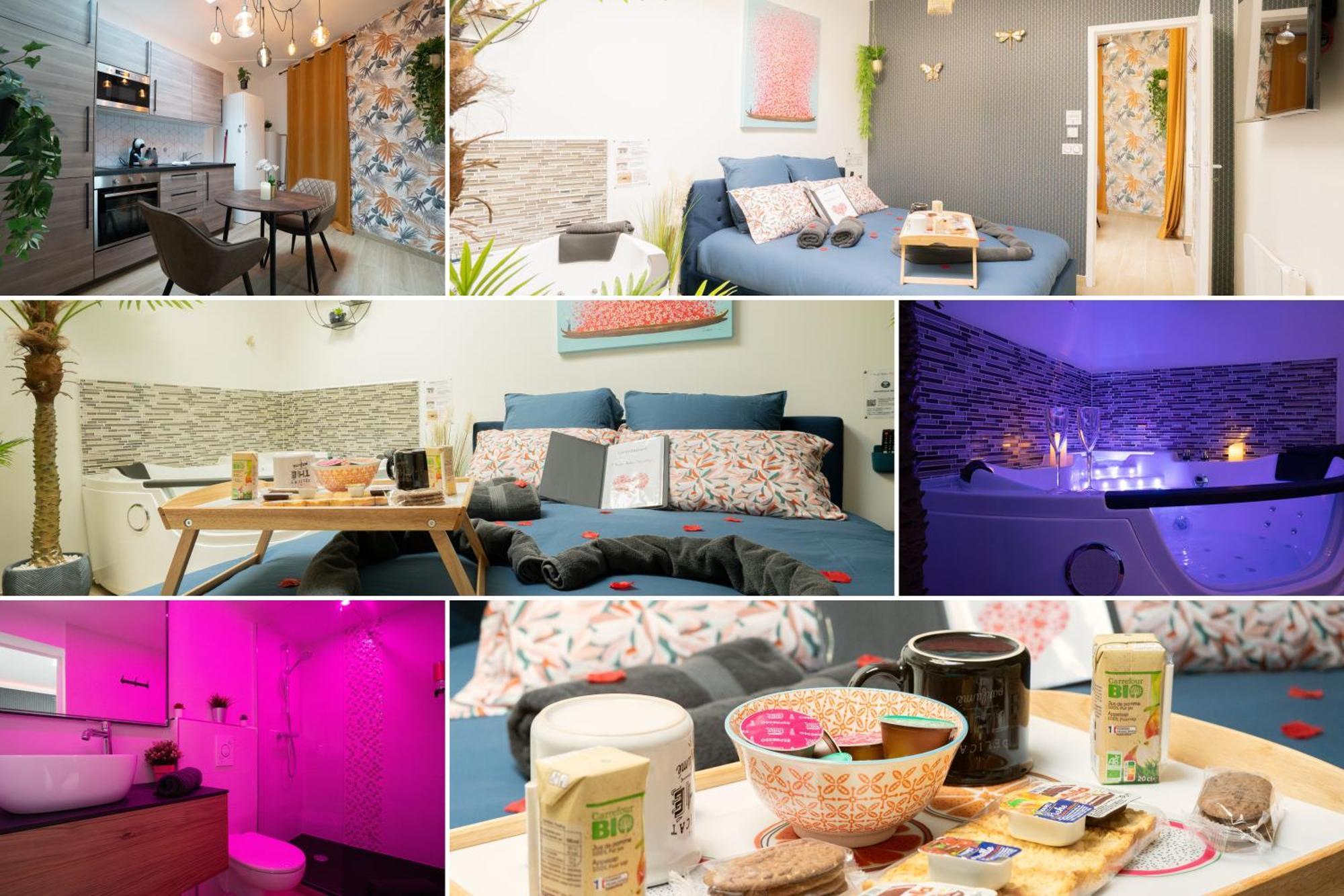 L'escale Balneo'romantique - Loveroom - Jacuzzi & Petit Dejeuner Villiers-sur-Marne
