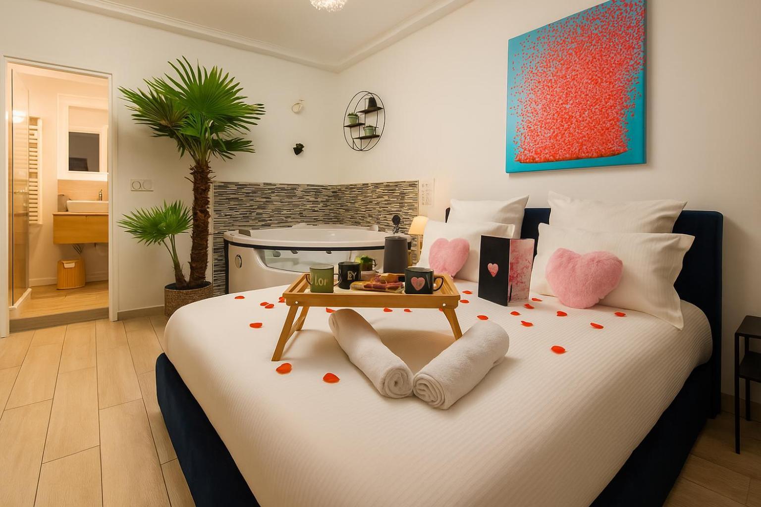 L'escale Balneo'romantique - Loveroom - Jacuzzi & Petit Dejeuner Villiers-sur-Marne